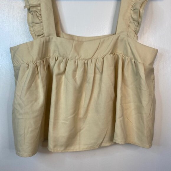 BOG Collective Tan crop top sleeveless - Picture 7 of 9
